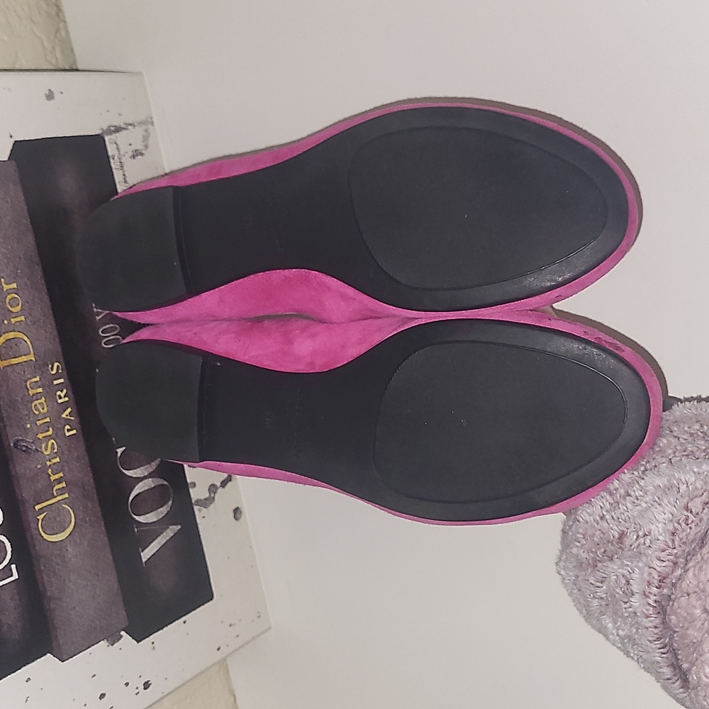 RARE-Kate Spade "Willow"  "Yes Please" magenta pink ballet flat, sz 7 - Picture 5 of 5